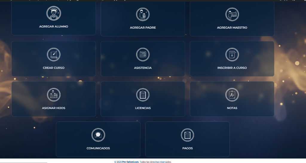 Panel Administrativo General